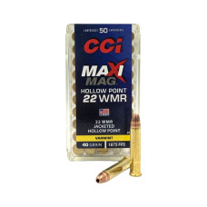 CCI 22WMR Maxi Mag, TMJ, 40GR(2.6 гр) 572 м/с, 50шт/40уп