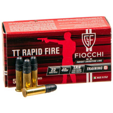 Патрон нарізний Fiocchi TT Rapid Fire 22LR, LRN 40GR (2,59 г), 280 м/с