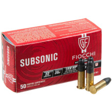 Патрон Fiocchi Subsonic кал. 22 LR куля LRN HP, масса 2.46 гр/38 гран