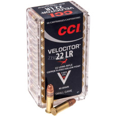 CCI VELOCITOR 22LR, CPHP, 40GR (2,6 г) 438 м/с, 50шт/100уп