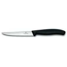 Кухонний ніж Victorinox SwissClassic Steak&Pizza лезо 12 см хвил. чорн. ручкою