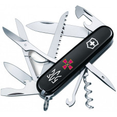 Ніж Victorinox Huntsman Army 91мм/15функ /чорн/Емблема ЗСУ+Тризуб.